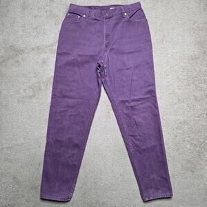 VTG 98 Levi’s 550 Purple Mom Jeans USA Relaxed Fit Tapered Leg, 16 (33x32)